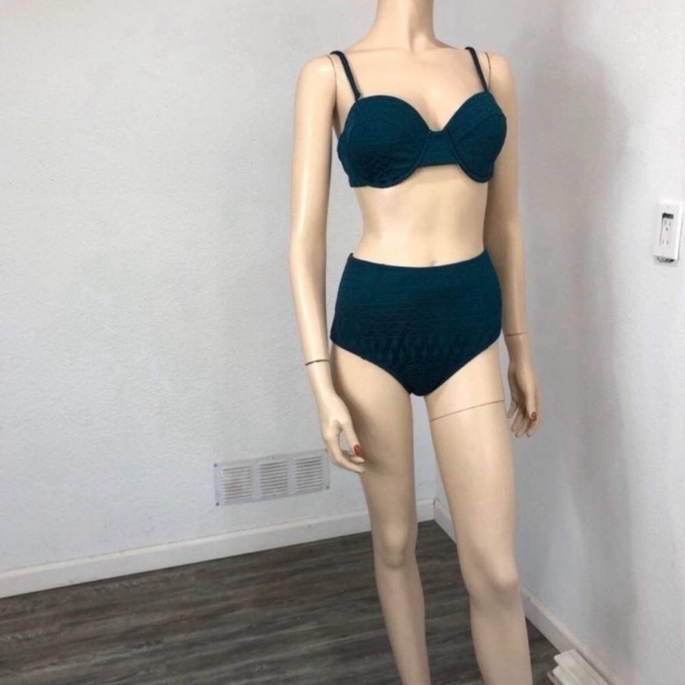 Maio Swim Teal Bikini Top